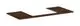 Hansgrohe-HG-Xelu-Q-Konsole-1180-550-mit-Ausschnitt-mittig-fuer-Aufsatzwaschtisch-geschliffen-600-480-Nussbaum-Dunkel-54111630 gallery number 1